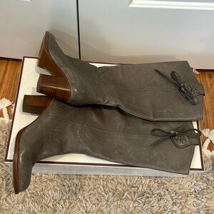 Coach Calfskin Selena Tall Boho Boots 8.5 very good condition